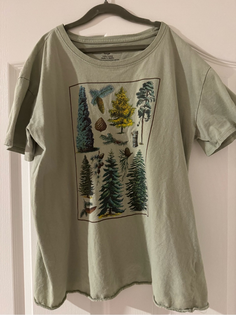 Fifth Sun Sage Green Kids Short-Sleeve Tee with Forest Graphic
